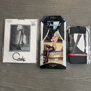Lot Of 3 Vintage Lingerie- Thigh High Stockings NWT